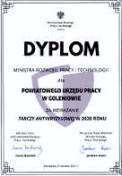 Zdjęcie artykułu Dyplom od Ministra Rozwoju, Pracy i Technologii